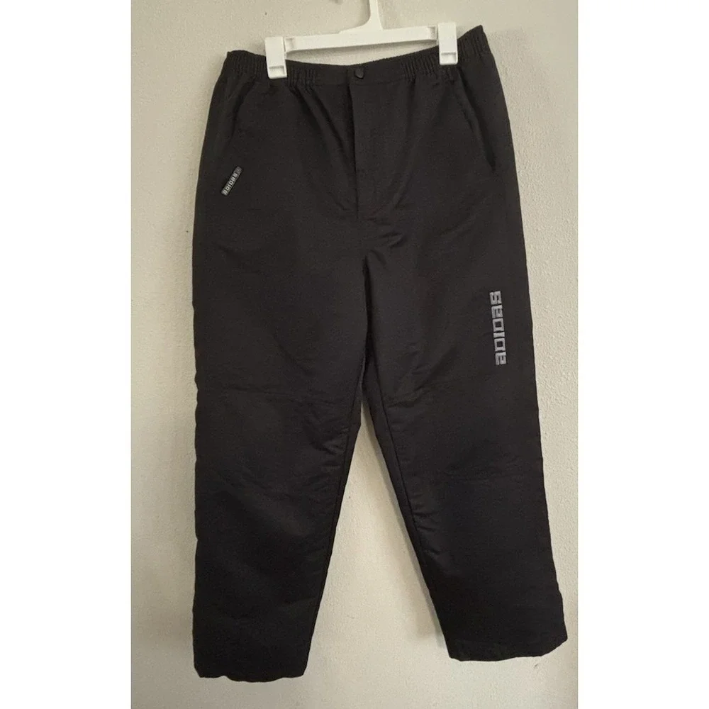 Vintage 2001 Adidas Windbreaker Track Pants Mens XL Black Mesh Lined Y2K AZF001